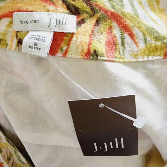J.JILL NEW TROPICAL VNECK SLEEVELESS DRESS SIZE MEDP - Picture 8 of 8